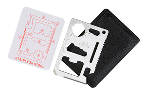Multitool ngoài trời cắm trại Survival công cụ thép không gỉ Pocket thẻ tín dụng Kích thước công cụ cho du lịch - Product Image 2