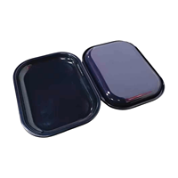 180*140mm plateau à rouler les herbes en métal impression Double face accessoires pour fumer plateau à rouler le tabac en étain en métal