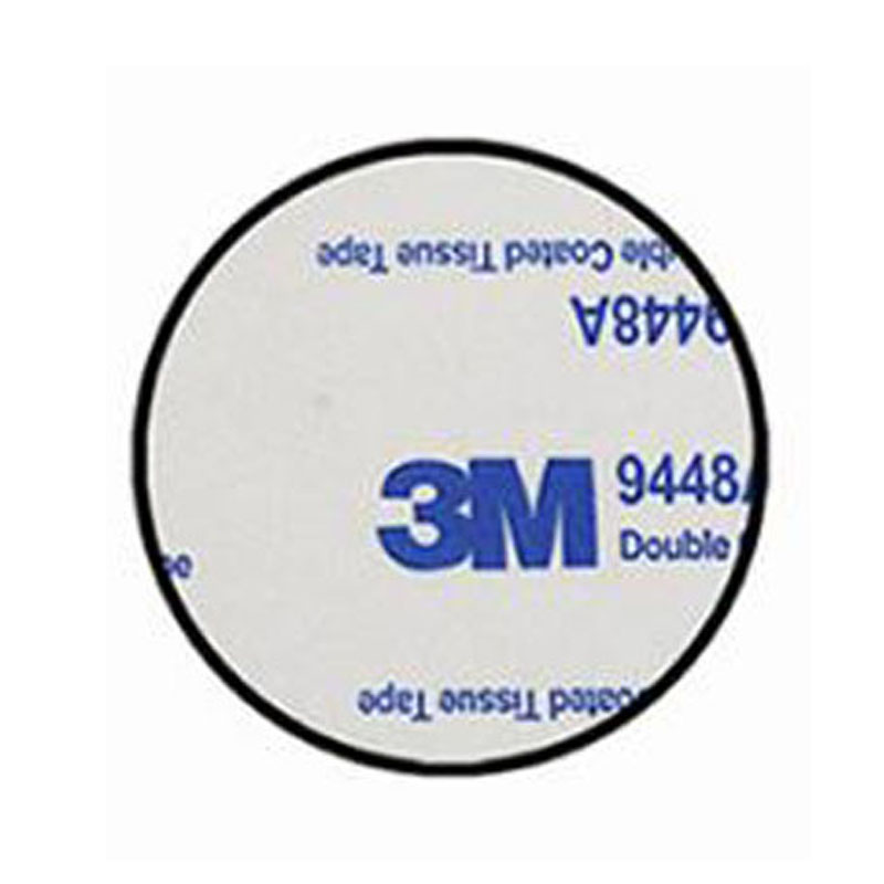 Black-Circular plate with adhesive