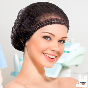 Gorro desechable de polipropileno no tejido, transpirable y antipolvo, tipo bouffant, para cubrir la cabeza - Product Image 1