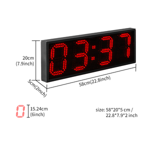 CHEETIE <span class=keywords><strong>Reloj</strong></span> Cronómetro Digital LED Verde de 4 Dígitos y 6 Pulgadas, Resistente al Agua IP43, para Exteriores, con Control Remoto, OEM, 5 Años de Garantía - Product Image 2