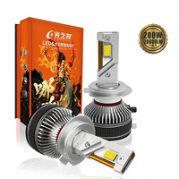 Kit de mise à niveau de phares LED 12V Archer of Light 200W 20000 Lumens à montage universel pour voitures avec codes d'ampoules H7/H1/H11/H8/H9/H4