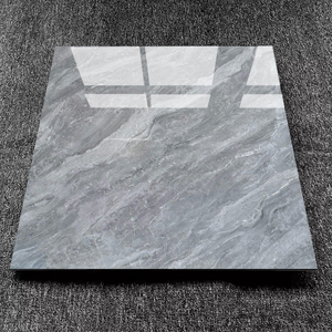 Carreaux de sol en porcelaine polie effet marbre gris 60x60 Foshan Durable pour sols – Les moins chers - Product Image 1