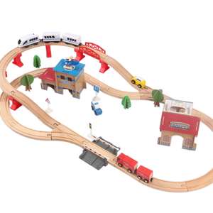 Kit de Jouets en Bois DIY pour Enfants : Circuit de Train Magique Montagneux avec Voies de Transport Ferroviaires Éducatives - Product Image 3