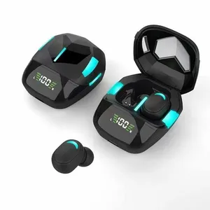 2021新游戏耳塞低延迟TWS 360度立体声耳机耳机游戏耳机led灯游戏耳机