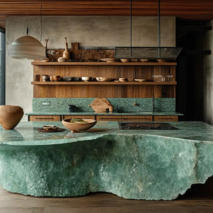 Renovación de Mansiones de Lujo, Juego de Comedor de Mármol Ecológico Moderno de Alta Gama Personalizado, Solución Completa de Almacenamiento Songdesign - Product Image 4