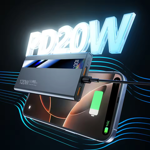 Batería de Banco de energía de carga rápida de <span class=keywords><strong>20000mAh</strong></span> 10000mAh Banco de energía de pantalla digital de alta capacidad para <span class=keywords><strong>Xiaomi</strong></span> iPhone Samsung - Product Image 4