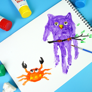 WingArt Set de 12 Pinturas Lavables para Dedos, 60ml, No Tóxicas, a Base de Agua, Kit de <span class=keywords><strong>Pintura</strong></span> para Dedos para Niños - Product Image 6