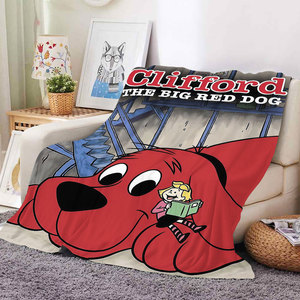 Nueva Manta de Franela con Diseño de Perro Rojo Grande y Adorable, Personalizada para Decoración del Hogar, Cama, Sofá, Oficina, Siesta - Product Image 2