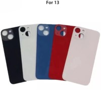 Couverture arrière en verre de conception de barre pour iPhone 13 et 13Mini pièces de rechange de boîtier de téléphone portable avec accès de porte
