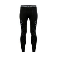 Collants de compression imprimés par sublimation intégrale, pantalons d'entraînement pour hommes, bande élastique, pantalon de protection contre les éruptions cutanées, leggings pour hommes, MMA, grappling, BJJ, spats