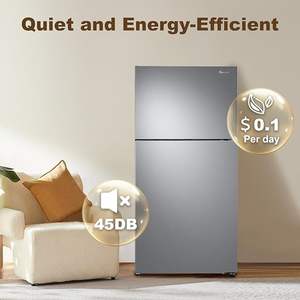 18.0 cu. ft כפור חינם שתי דלת-מקפיא מקרר עליון יצרני מקרר קירור ביתי עם מקפיא DDT-663WMU - Product Image 3