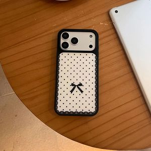 <span class=keywords><strong>Coque</strong></span> de téléphone pour fille à pois en dentelle <span class=keywords><strong>avec</strong></span> nœud, compatible <span class=keywords><strong>avec</strong></span> <span class=keywords><strong>iPhone</strong></span> 17 16 15 14 13 12 <span class=keywords><strong>11</strong></span> Pro Max, étui de protection en acrylique 2-en-1 - Product Image 5