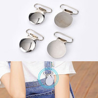 Attaches-sucettes en métal rond pour pantalon
