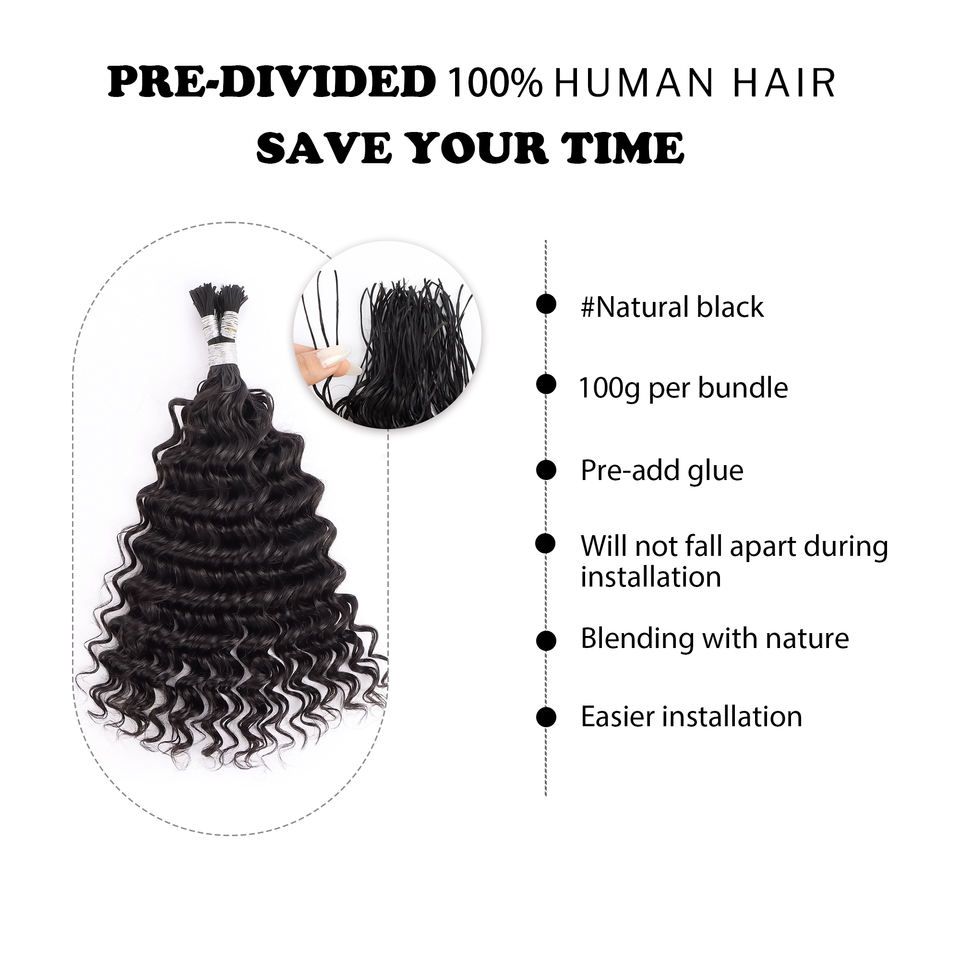Pre Separated Human Hair Bulk 18