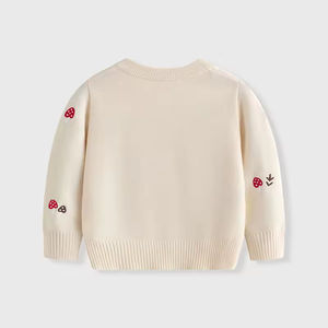Suéter de Punto para Bebés y Niñas Pequeñas, Primavera, Nuevo, Hecho a Mano, Bordado, Venta al por Mayor, Ropa Infantil para Boutiques - Product Image 4
