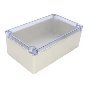 Plastic Box Waterproof OEM Custom Processing IP65 Transparent Cover ABS Plastic Electrical Enclosure Outdoor Waterproof Junction Box Case Shell