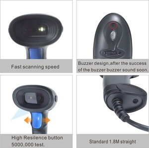 Henex HC-3208 giao diện USB Máy quét mã vạch 2D mã QR & đầu đọc mrz phạm vi rộng PDF & máy quét hình ảnh thẻ tên - Product Image 2