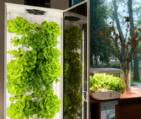 Armoire de culture hydroponique 1800 mm, système de jardinage intérieur intelligent, agriculture verticale, boîte de culture de plantes, double écran, maison, restaurant