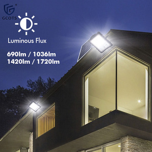 Solar <b>Flood</b> <b>Light</b> with Motion Sensor 6-8m Detection Range Smart Brightness Control for Courtyards Gardens Farms Parking Lots - Product Image 4