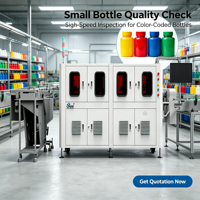Équipement intelligent d'inspection visuelle des objets étrangers pour les particules et les défauts, système d'inspection automatique des bouteilles alimenté par l'IA