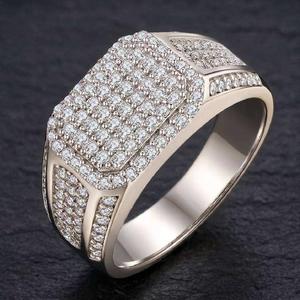 Anillo de Compromiso de Plata de Ley 925 con Diamante Moissanita, Anillo de Boda Premium con Diamante Cultivado en Laboratorio de Corte Brillante - Product Image 6
