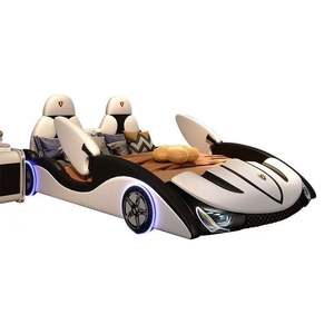 ขายส่งเฟอร์นิเจอร์ห้องนอนไม้คุณภาพสูงเตียงเด็กทรงรถแข่งพร้อมที่เก็บของสำหรับขายส่ง - Product Image 6