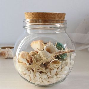 Mini Beach in a Glass <b>Bottle</b> Sand and Seashells in Small Glass Jar With <b>Cork</b> Wedding Crafts DIY Small Souvenir Gifts Favors - Product Image 6
