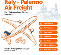 Transitaire aérien Palermo Italie, enlèvement à domicile, expédition aérienne, suivi en temps réel, vols stables et livraison de marchandises sécurisée