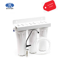 Double sous-évier en plastique à 2 étages "UPVC Plastic Slim Blue Cartouche Filtres Housing Kits for Water Treatment RO System