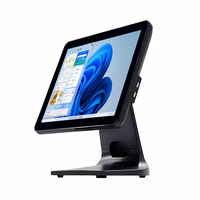 15.6 Inch Single Screen Capacitive Touch POS Terminal Aluminum Alloy Base Android & Windows For Retail Restaurant