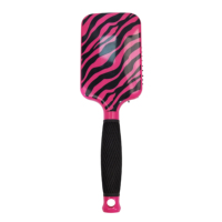 Brosse à cheveux personnalisée rose léopard peigne couleur unie salon de beauté professionnel grande palette carrée airbag massage du cuir chevelu