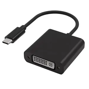 USB 3.1 نوع C إلى DVI محول الفيديو USB-C 4K HDTV كابل محول موصل