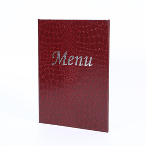 Carpeta de Menú de Piel Sintética de Cocodrilo con MOQ Bajo, Tamaños A4 y A5, con Soporte Interior Fijo - Product Image 4