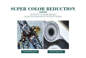 <span class=keywords><strong>Microscope</strong></span> Trinoculaire sur Support à Bras Unique avec Caméra Numérique HD pour Réparation de PCB - Product Image 3