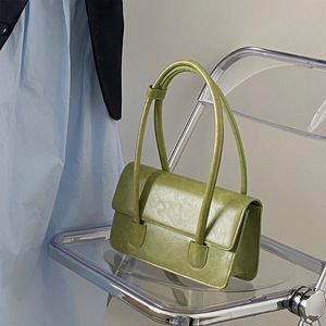 Nouveau <span class=keywords><strong>Sac</strong></span> à Main Femme en PU 2026, <span class=keywords><strong>Sac</strong></span> à Bandoulière en Cuir Huilé, <span class=keywords><strong>Sac</strong></span> Sous le Bras Vert Haricot Haut de Gamme Tendance, <span class=keywords><strong>Sac</strong></span> Messager - Product Image 1