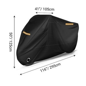 Housse de <span class=keywords><strong>moto</strong></span> <span class=keywords><strong>universelle</strong></span> avec protection solaire et pluie, installation pliable par crochet, matériau PE, housse de rangement anti-poussière - Product Image 2