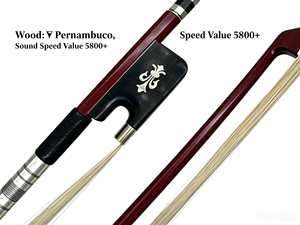 Arco de Violonchelo Redondo Estilo Francés ZWA13 - Calidad Premium de Pernambuco Hecho a Mano para Violoncellistas Profesionales y Estudiantes Avanzados - Product Image 3