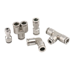 Conexiones de Tubo de Acero Inoxidable, Conexiones Neumáticas de Acero Inoxidable para Tuberías de Aire, Conexiones de Aire a Presión para la Industria Alimentaria - Product Image 3