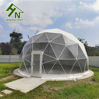 Tente de dôme géodésique de glamping confortable de grande maison de dôme d'hôtel