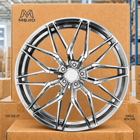 Jantes forgées en alliage d'aluminium 6061-T6 MOJIO 5x120, légères, sur mesure, monobloc, 17 à 22 pouces, pour voitures de performance
