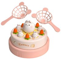 Carrousel Électrique Musical Éducatif pour Enfants de 3 à 6 Ans, Jeu de Société Interactif Portable en Plastique pour 1 à 2 Joueurs, Certifié CE