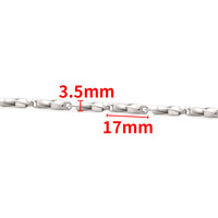Mode En Acier Inoxydable Permanent Chaîne Rouleau Hypoallergénique Non Ternir Étanche Accessoires pour Collier Fabrication de Bijoux