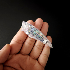 New 7Cm/6.9G Nhật Bản 3D Mô Phỏng Cá Quy Mô Mô Hình Sóng Laser Leo Lure Trong Suốt Giả Cơ Thể Mồi - Product Image 5