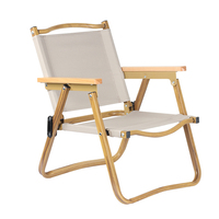 Chaise de camping pliable compacte et portable pour enfants, en aluminium moderne, ultralégère, style Kermit, pour l'extérieur, vente en gros