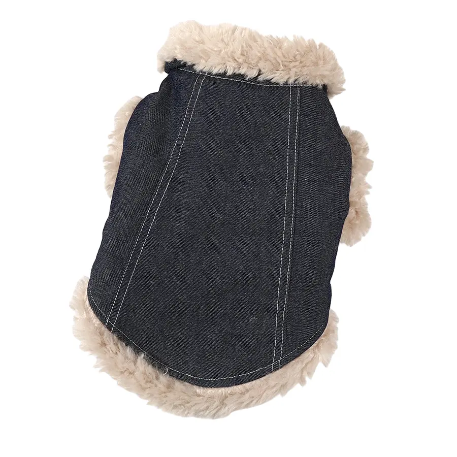 1 pc jean laine d'agneau luxe designer vêtements pour animaux de compagnie pour chiens avec emballage personnalisé maison et extérieur
