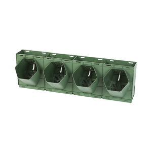 Jardinières murales verticales modernes en plastique vert, pots auto-arrosants pour plantes d'intérieur et d'extérieur, plantes murales vertes écologiques - Product Image 2