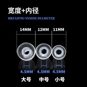 High Transparency Silicone Earphone <b>Covers</b> For In-<b>Ear</b> Headphones Soft Comfortable Wear - Product Image 3