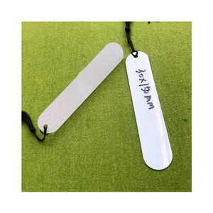 ที่คั่นหนังสือโลหะอะลูมิเนียมแบบซับลิเมชั่น DIY ปี <span class=keywords><strong>2026</strong></span> แบบสองด้านสีขาว พร้อมพู่ห้อย - Product Image 2