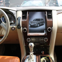 UPSZTEC 13.6 "4 + 64GB Tesla Style Vertical IPS Écran Lecteur DVD de voiture pour Nissan Patrol Royale pour Armada Y62 pour Infiniti QX80